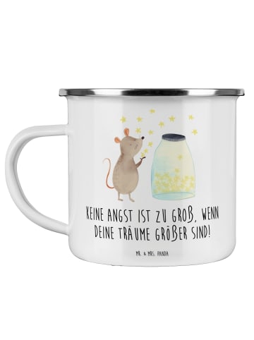 Mr. & Mrs. Panda Teetasse Angst überwinden mit Spruch in Weiß