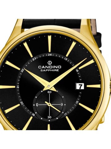 Candino Analog-Armbanduhr Candino Elegance schwarz groß (ca. 41,3mm)