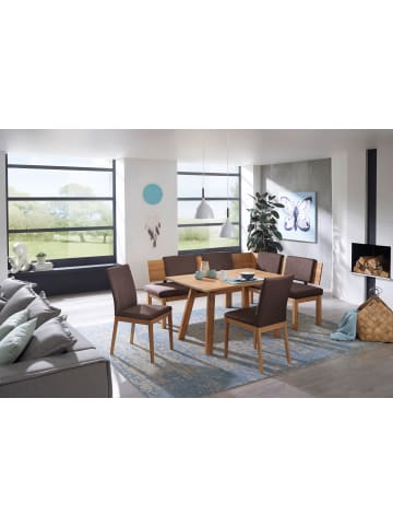 58 aufm Kessel ECKBANKGRUPPE Modern Danny 4 für 7 Personen Massivholz Kernbuche/Braun