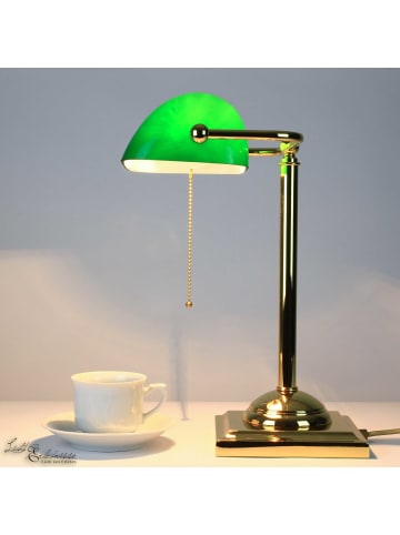 Licht-Erlebnisse Tischlampe (B)13 x (L)26 x (H)34 cm in Gold