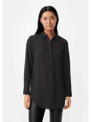 comma Bluse langarm in Schwarz