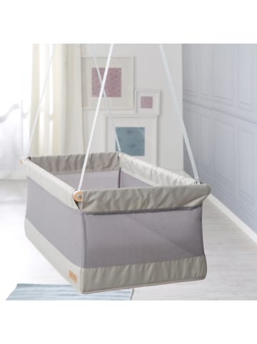 roba roba Hängebettchen safe asleep Mesh-Stoff 90 x 45 cm - Grau