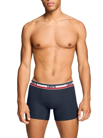 Levi´s Boxershorts LEVIS MEN REPEAT SPW LOGO BOXER BRIEF 4P in Navy / Grey Melange