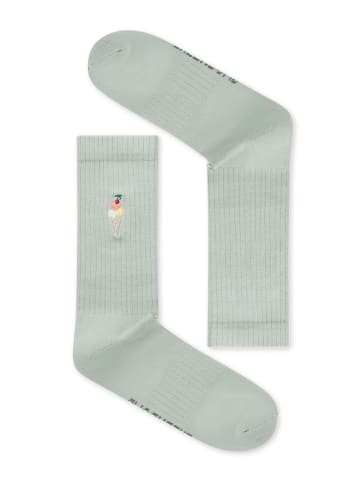 GreenBomb Tennis Socks Ice Waffle in Muted Mint