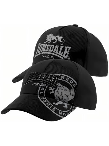 Lonsdale Cap "Leiston" in Schwarz