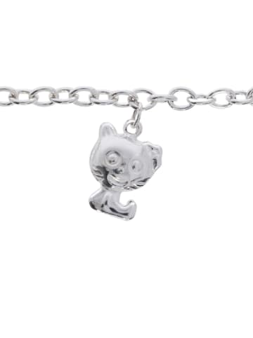 Luxxos Bettelarmband "Katze 4,00 mm aus 925 Sterling Silber" in Silber