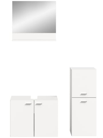 ebuy24 Badmöbelset Boston (3-teilig) Weiß 102 x 33 cm