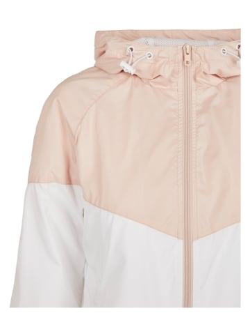 Urban Classics Urban Classics Windbreaker in lightpink/white