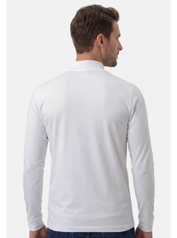 Ragman Langarmshirt Basic in Weiß
