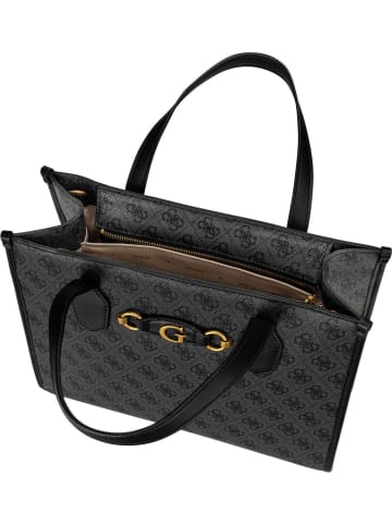 Guess Handtasche Izzy 2 Compartment Tote in Coal Logo