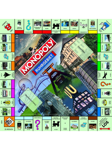 Winning Moves Monopoly Ruhrgebiet Stadtedition Brettspiel Gesellschaftsspiel in bunt