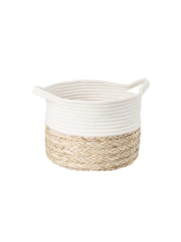 Butlers Korb rund Ø26cm COTTON BRAID in Natur-Weiß