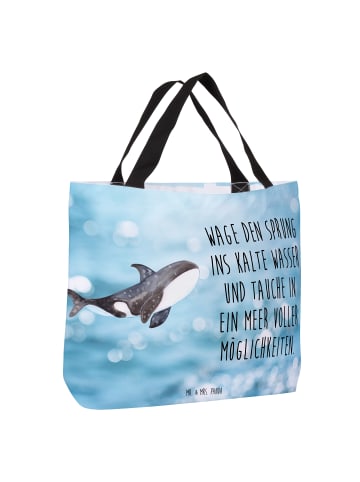 Mr. & Mrs. Panda Beutel Orca mit Spruch in OZeichenanblue