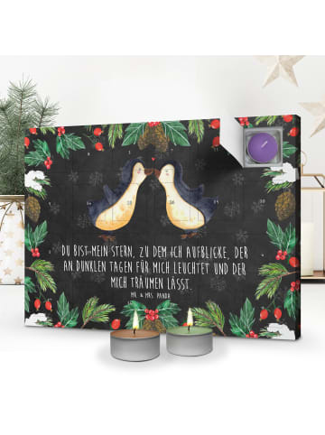 Mr. & Mrs. Panda Duftkerzen Adventskalender Pinguin Liebe mit Sp... in Kreidetafel