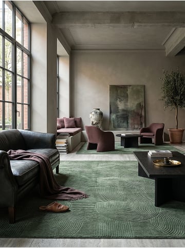 KADIMA DESIGN Teppich Kurzflor Geometrisch rutschhemmend pflegeleicht Wohnzimmer