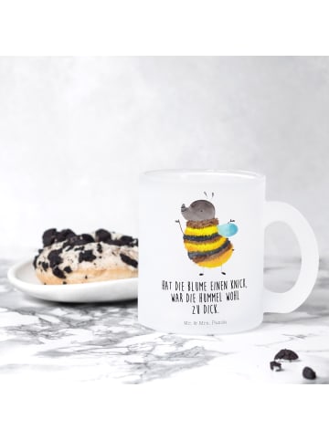 Mr. & Mrs. Panda Teetasse Hummel flauschig mit Spruch in Transparent