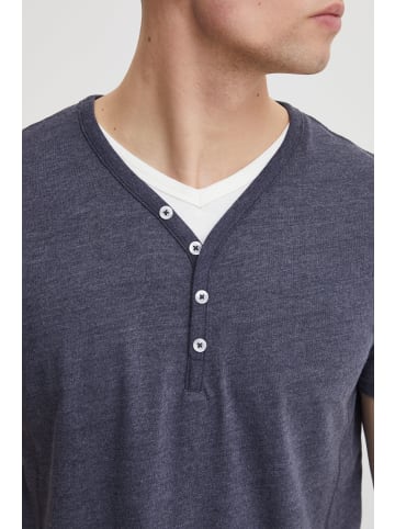 !SOLID Layershirt SDDorian 21102917ME Kurzarmshirt im 2-in-1 Look in Blau