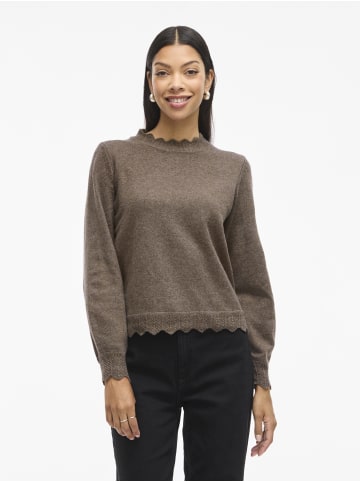 Vila Pullover in taupe - 0001