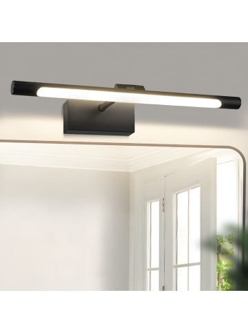 ZMH Spiegelleuchte in schwarz L 40CM 6W Badezimmerlampe 4000K Neutralweiß IP44