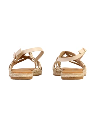 Divine Factory Sandalen mit Riemen und Schnalle Gold