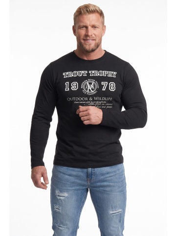 Men Plus Kurzarm T-Shirt in schwarz