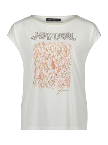 Betty Barclay Blusenshirt mit U-Boot-Ausschnitt in Patch White/Rosé