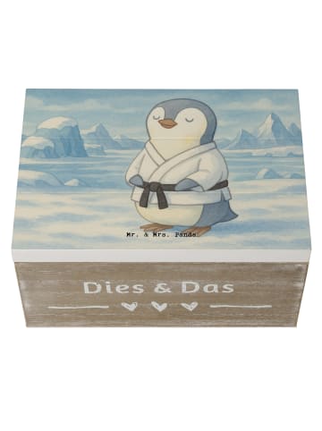 Mr. & Mrs. Panda Aufbewahrungsbox Pinguin Karate Design ohne Spruch in Weiß
