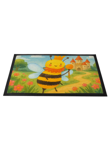 Mr. & Mrs. Panda Schmutzfangmatte Biene König Design ohne Spruch in Weiß