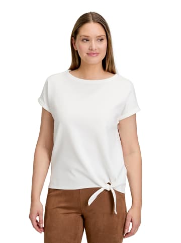 Betty Barclay Halbarm-Shirt mit Schleifenknoten in Rohweiß