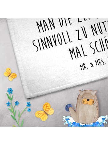 Mr. & Mrs. Panda Gästehandtücher Fledermaus Zauberer mit Spruch in Weiß