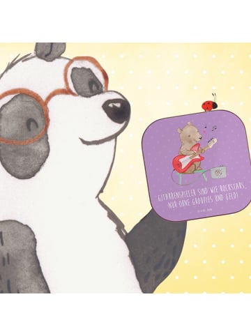 Mr. & Mrs. Panda Getränkeuntersetzer Gitarre Helden mit Spruch in Lavendeltraum