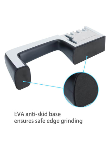 Intirilife 4-in-1 Messerschleifer in SCHWARZ
