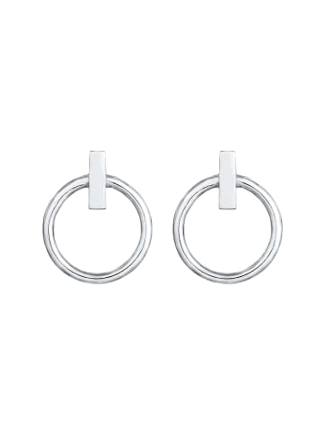 Elli Ohrringe 925 Sterling Silber Geo, Kreis in Silber