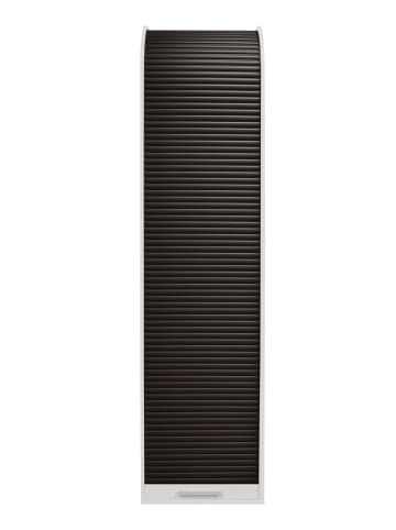 58 aufm Kessel JALOUSIESCHRANK Eadi 46 x 44 x 192 Rollladenschrank Weiß Matt Lack/Graphit