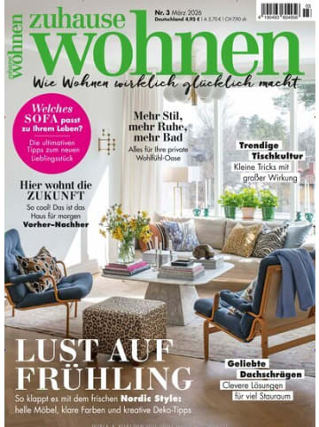 Hubert Burda Media 10 x ZUHAUSE WOHNEN Zeitschrift (Gutschein für Jahres Abo)