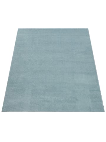 KADIMA DESIGN Waschbarer Teppich waschmaschinenwaschbar Unifarben Küche, Flur in Türkis