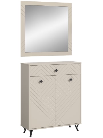 xonox.home Garderobenkombination  (B/H/T: 80x190x35 cm) in sandbeige