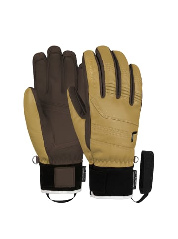 Reusch Fingerhandschuhe Fingerhandschuhe Highland R-TEX® XT höchste Wärmestufe, wasserdicht in 8880 camel/dark brown