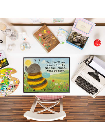 Mr. & Mrs. Panda Schreibunterlage Hummel flauschig Design mit Sp... in Weiß