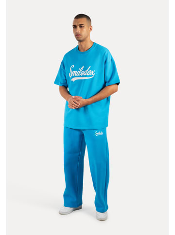 SMILODOX T-Shirt Lorik in Hellblau