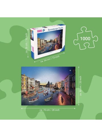 Ravensburger Puzzle 1.000 Teile 1000 Teile - Venedig von Tag zu Nacht Ab 14 Jahre in bunt