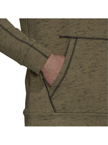 adidas Kapuzenpullover mit Kängurutasche in oliv