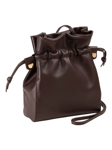 DuDu Umhängetasche Leder 18 cm brown