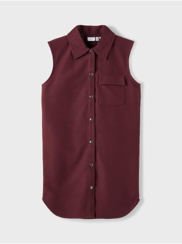 name it Lange Weste Ärmellos NKFOLONG in Weinrot