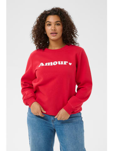 KAFFE curve Sweatshirt KCmili Loose fit in True Red
