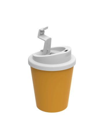 elasto Kaffeebecher "Premium Deluxe" small in schwarz/weiß - 250 ml