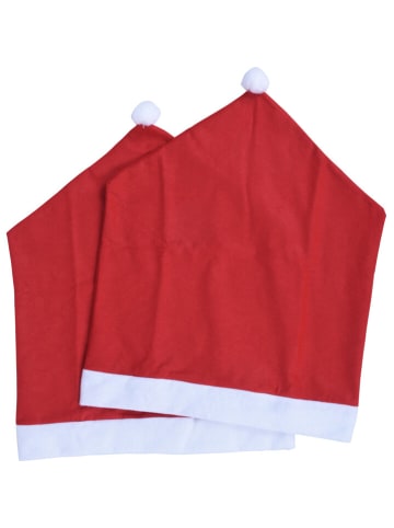 Home&Styling Collection Stuhlhussen, Nikolausmütze, 2er-Set in Rot, 60 cm