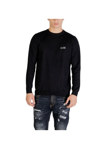 Schwarz Viskose Sweatshirt