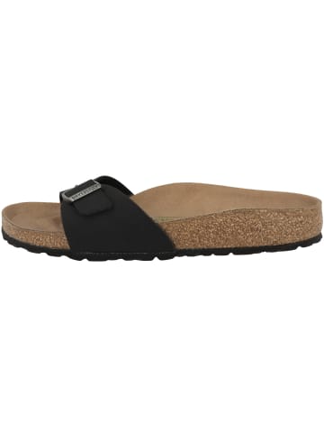 Birkenstock Sandale Madrid Birko-Flor Nubuk schmal in schwarz