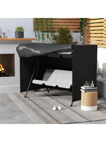 Outsunny Abdeckung für Schaukel,205cm x 124cm x 164cm,schwarz
